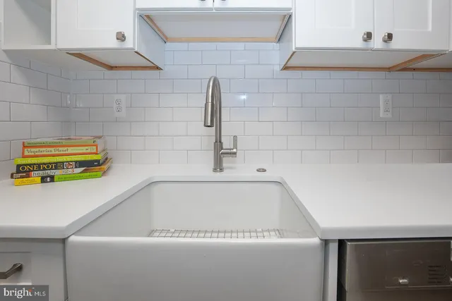 a view of a balcony with a sink
