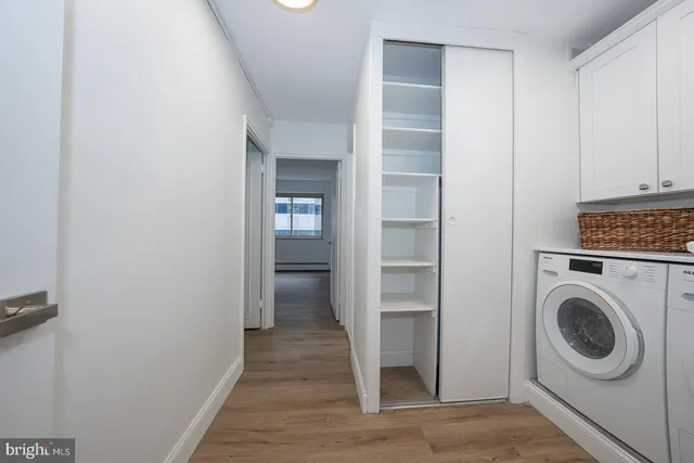 a close view of closet