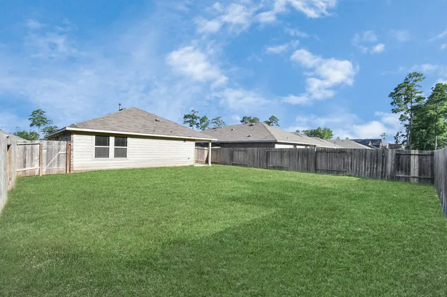a view of a lake with a bridge