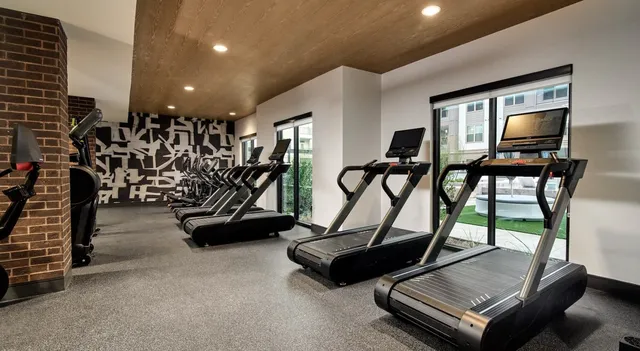 a city street lined with tall buildings