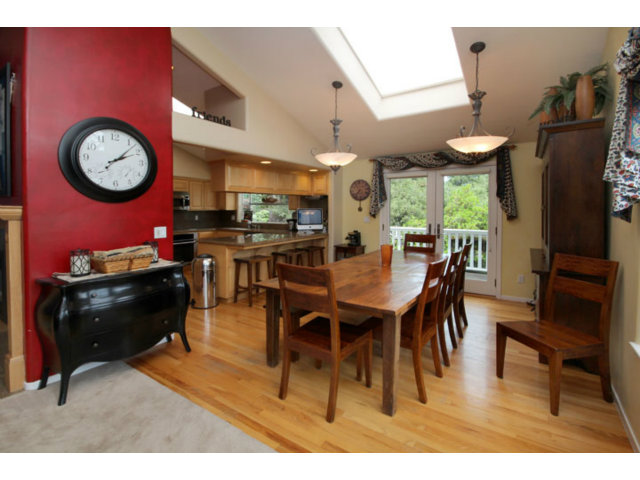 293 Arrowhead Way Scotts Valley, CA 95066 - Photo 4 of 25 a view of a dining room with furniture and chandelier