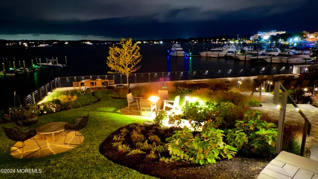 a view of a lake with outdoor space