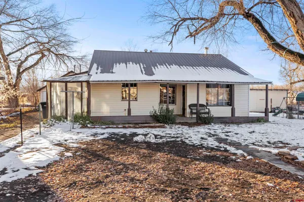 a view of a house with a patio