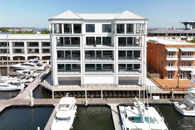 a front view of building with a window