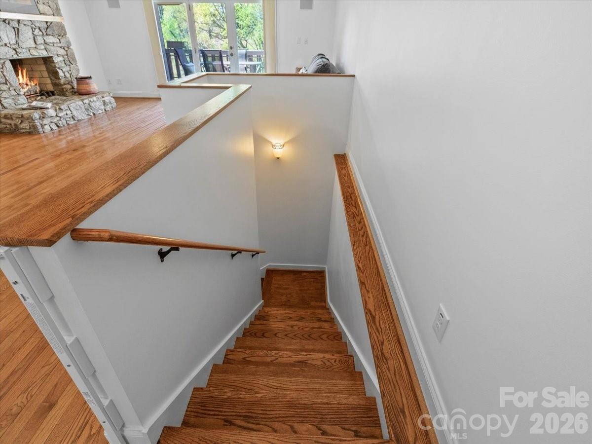 21 Ridge Terrace Asheville, NC 28804 - Photo 28 of 47 a view of balcony with wooden floor