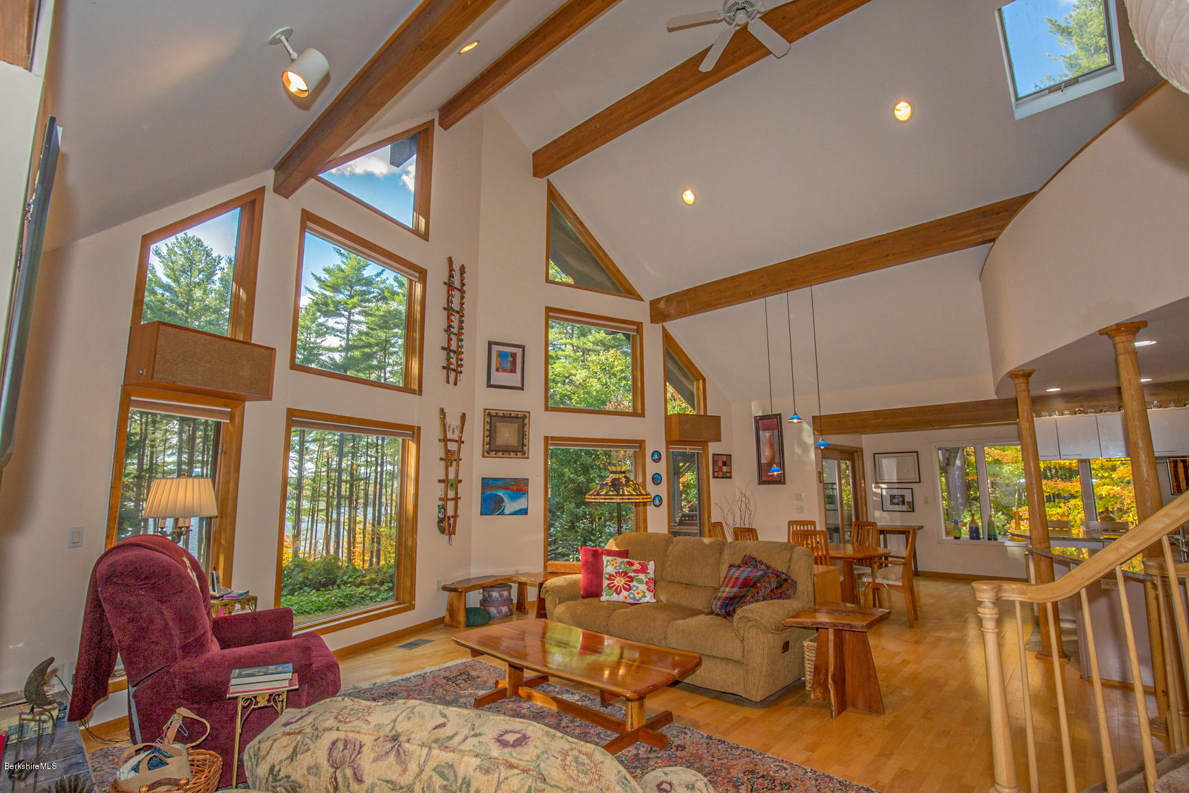 57 Golden Hill Road Lee, MA 01238 - Photo 3 of 43 a living room with furniture and a large window