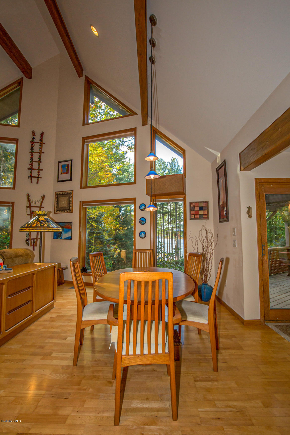 57 Golden Hill Road Lee, MA 01238 - Photo 5 of 43 a view of a dining room with furniture window and outside view