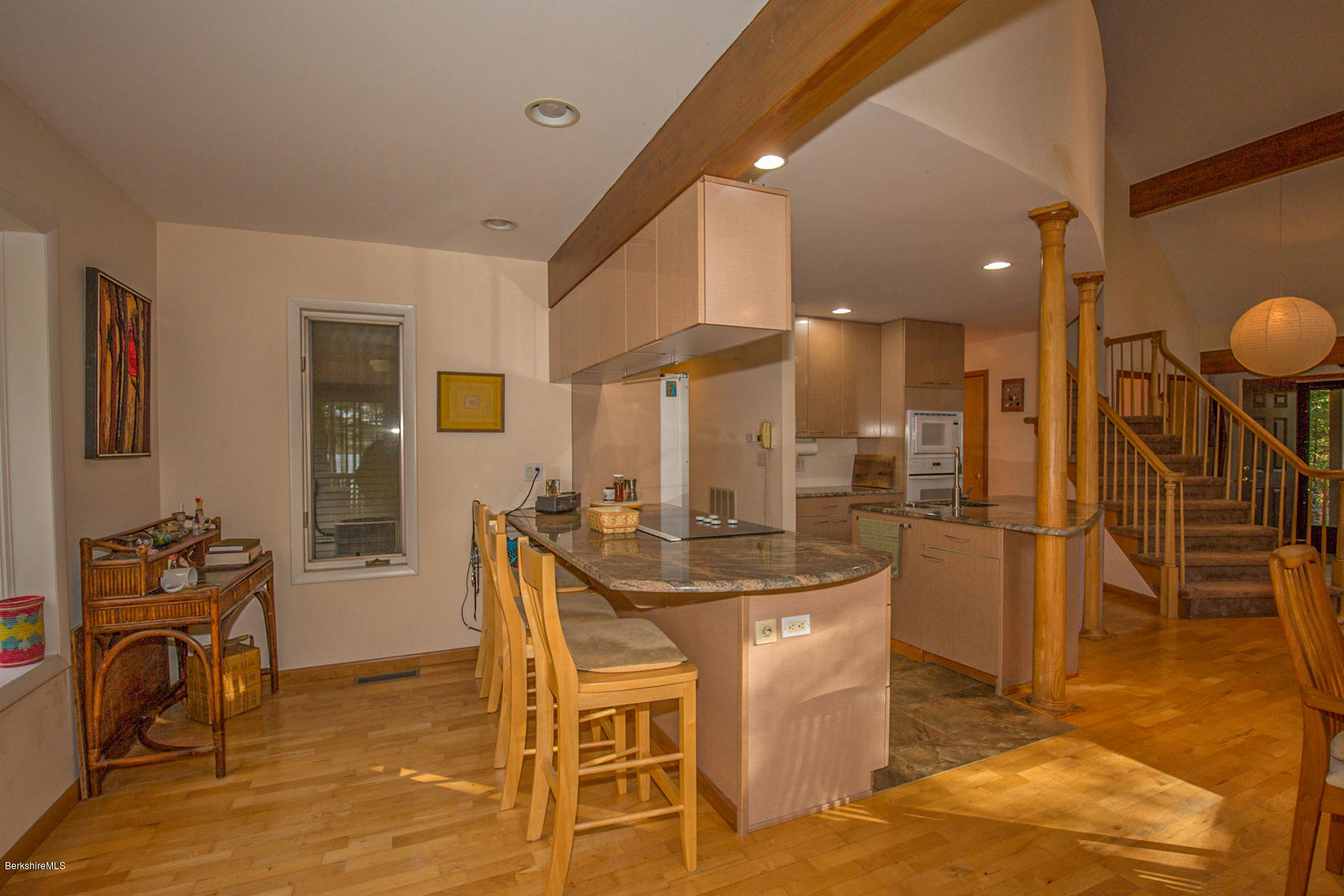 57 Golden Hill Road Lee, MA 01238 - Photo 10 of 43 a kitchen with kitchen island a counter top space appliances and cabinets