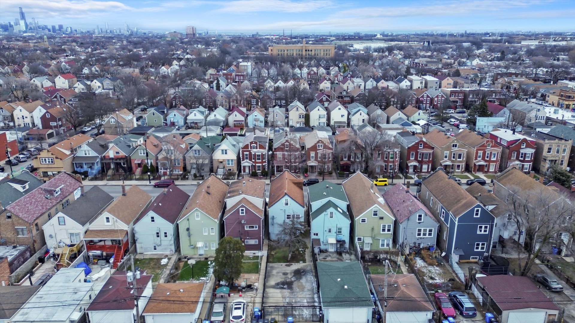 3020 South Pulaski Road Chicago, IL 60623 - Photo 43 of 44 an aerial view of residential houses with outdoor space