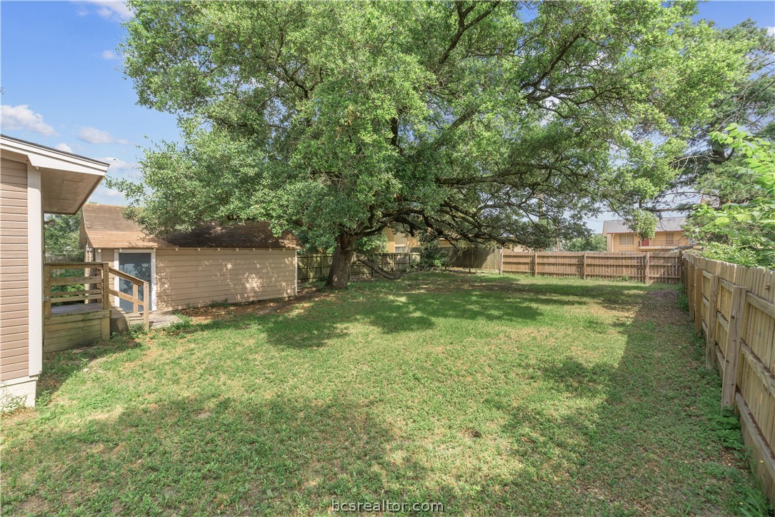 112 Rebecca Street Bryan, TX 77801 - Photo 16 of 18 a view of a backyard