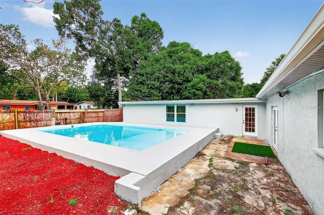 a view of a house with pool