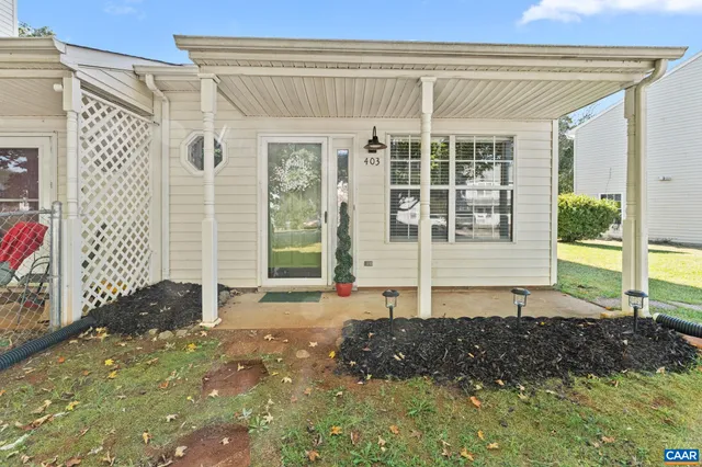 a house view with a outdoor space