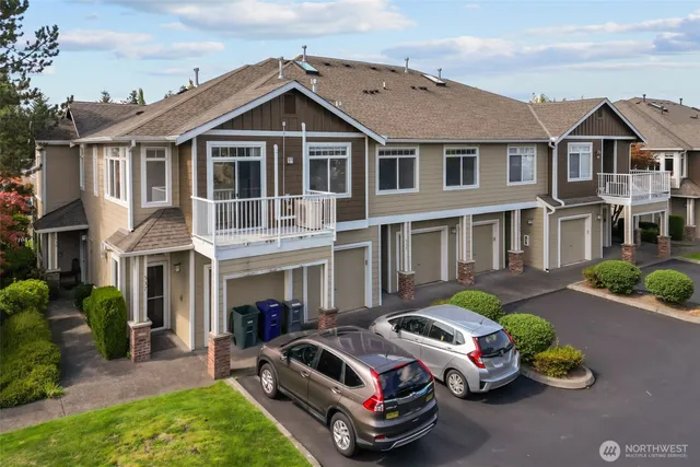 a house view with a garden space