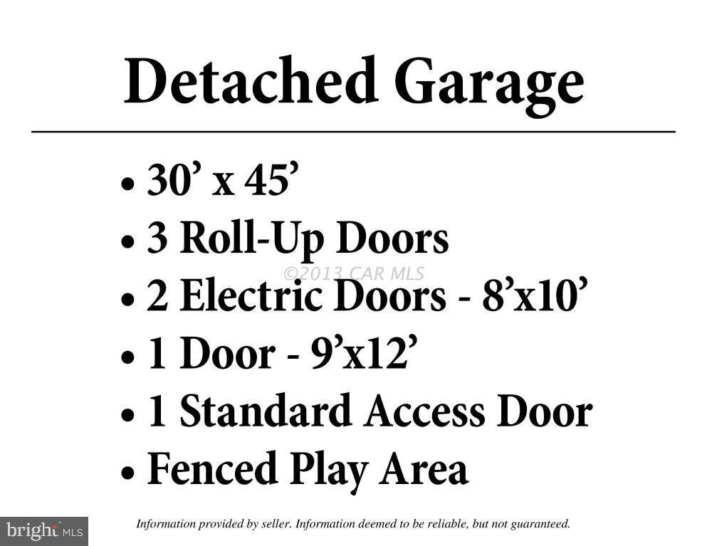 5044 Campground Road Eden, MD 21822 - Photo 60 of 63 Garage Specs