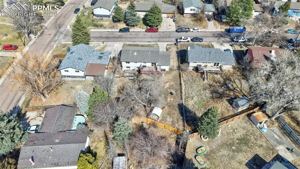 an aerial view of a city