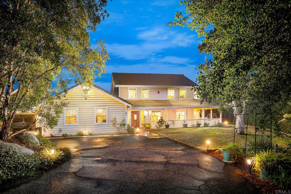 a front view of a house