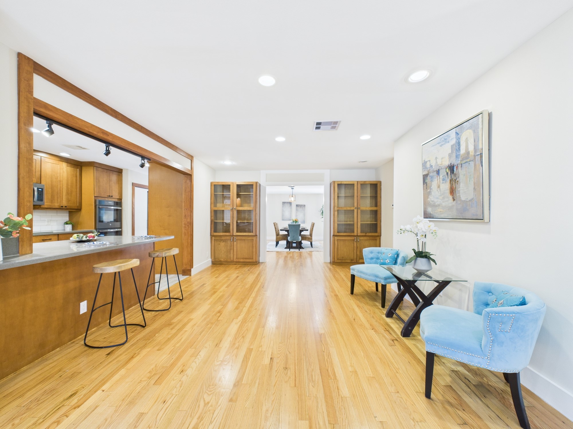 2432 Chimney Rock Road Houston, TX 77057 - Photo 5 of 43 a view of a living room and dining room