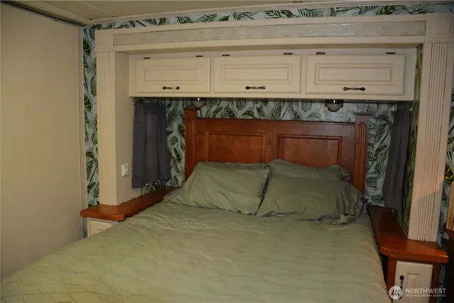 a room with fireplace