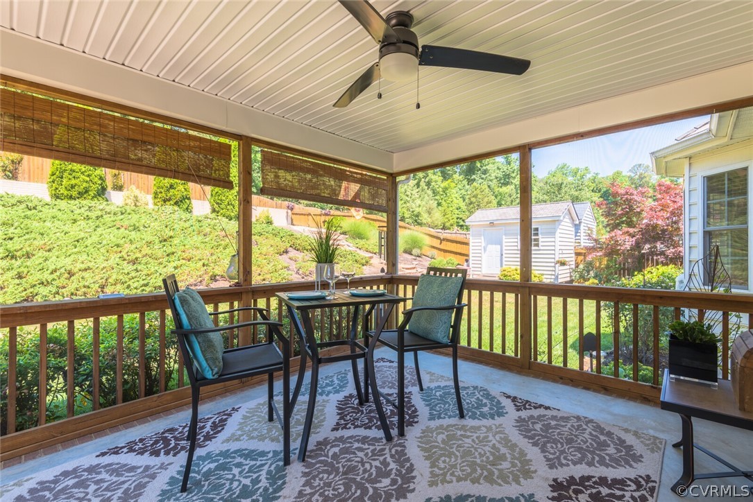 11616 Hillside Road Chester, VA 23831 - Photo 35 of 42 a view of a dining room with furniture window and outside view