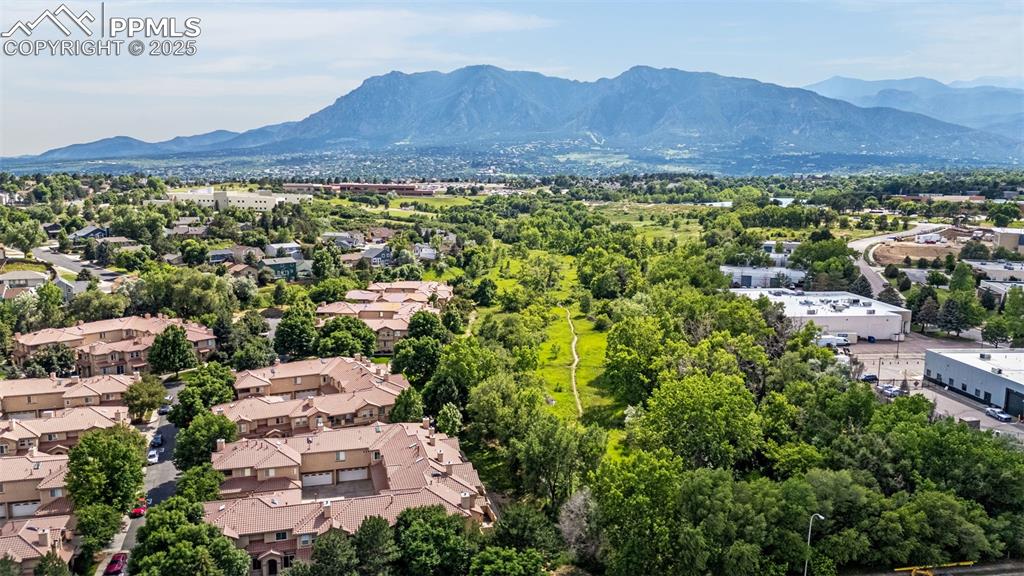 3254 Apogee View Colorado Springs, CO 80906 - Photo 27 of 28 an aerial view of residential house and sandy dunes