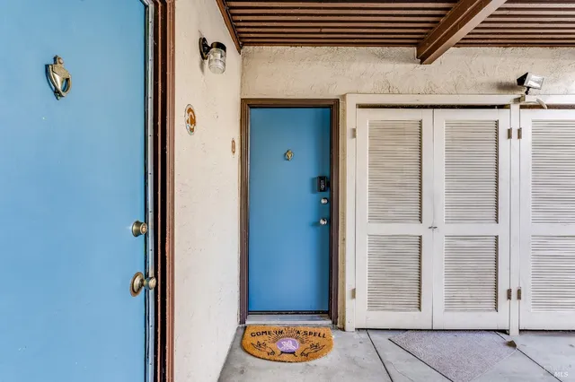 a view of an entryway door