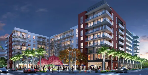 a front view of a building