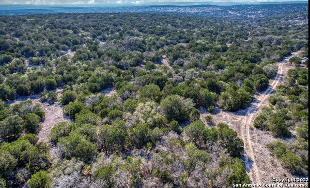 24 Leona Ranch Brackettville, TX 78832 - Photo 7 of 23 an aerial view of residential house with outdoor space and trees all around