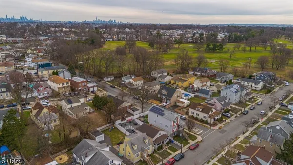 a view of a city with ocean view