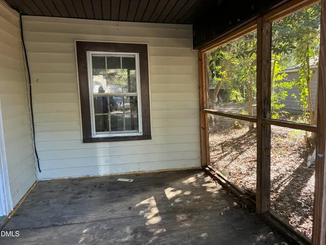 a view of a door of a house