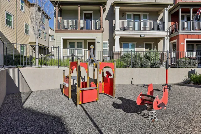 a view of building with glass windows