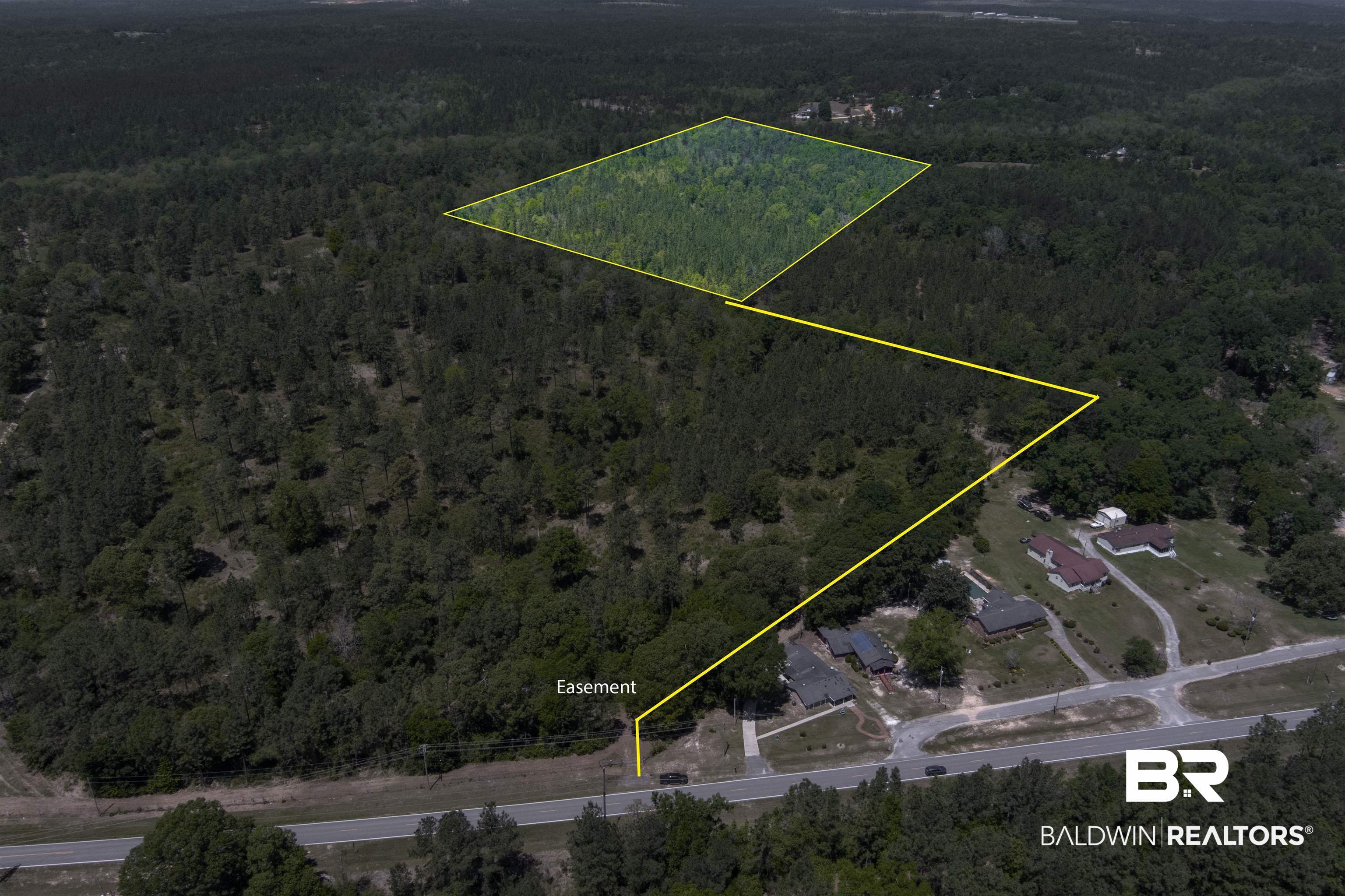 41500 Whitehouse Fork Road Bay Minette, AL 36507 - Photo 1 of 18 Aerial view featuring a forest view