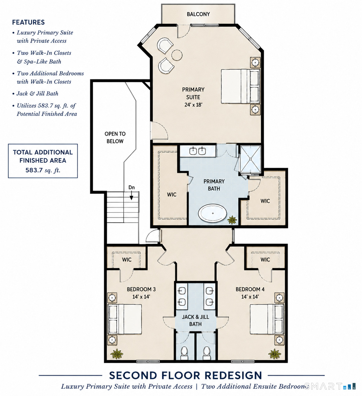 141 Canoe Brook Road Trumbull, CT 06611 - Photo 40 of 40 Conceptual floor plan illustrating one potential redesign scenario. Not to scale and intended solely to help visualize future possibilities. Actual layouts, dimensions, and configurations may vary.