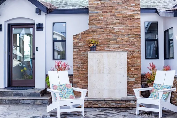 a view of an outdoor sitting area