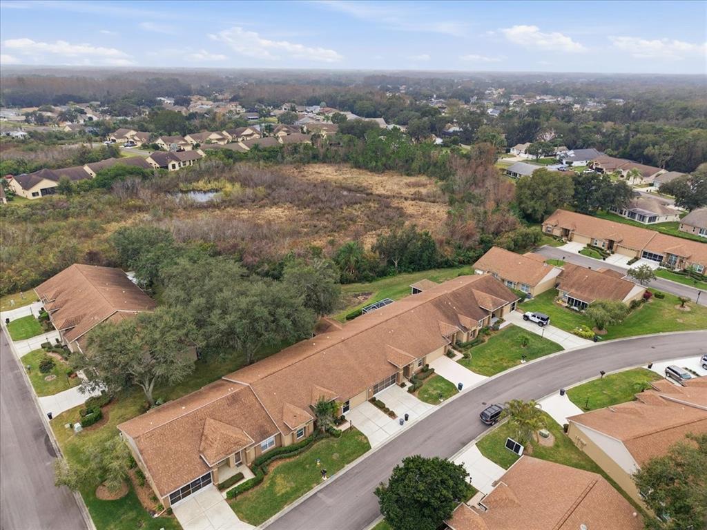 9338 Clearmeadow New Port Richey, FL 34655 - Photo 47 of 54 an aerial view of residential houses with outdoor space