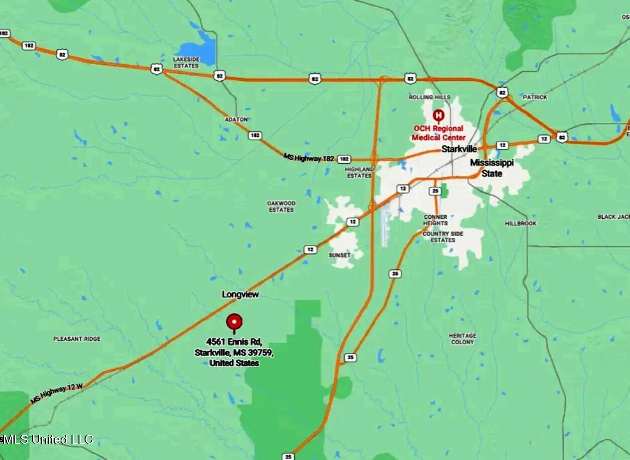 4561 Ennis Road Starkville, MS 39759 - Photo 16 of 18 Map1