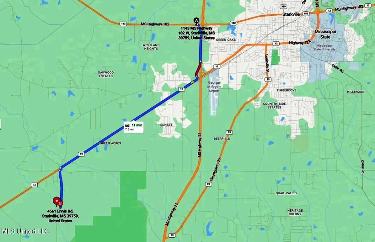 4561 Ennis Road Starkville, MS 39759 - Photo 18 of 18 Map3