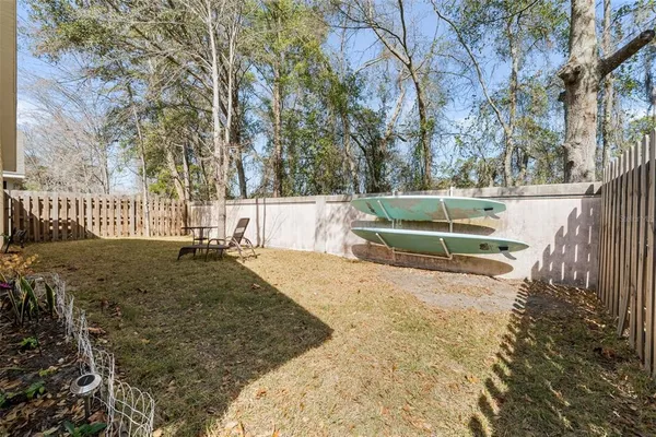 a view of backyard space