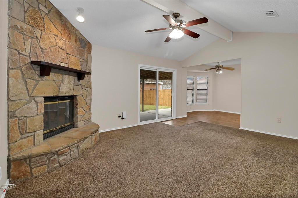6632 Valley View Drive Watauga, TX 76148 - Photo 10 of 18 a view of empty room with fireplace