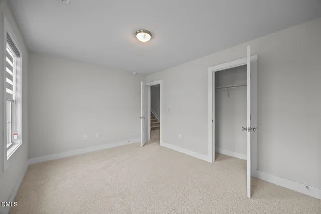 an empty room with an entryway