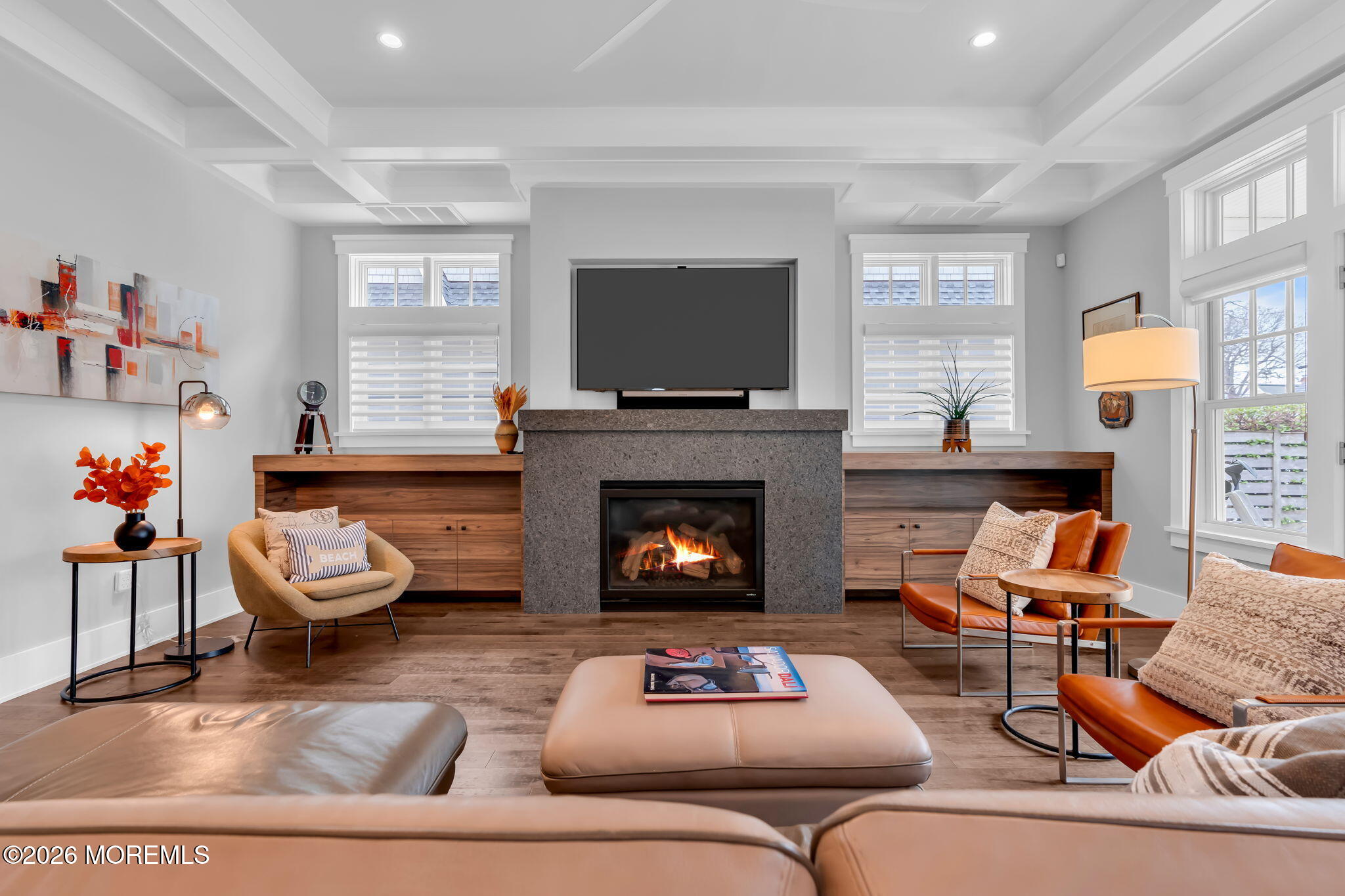 218 Worthington Avenue Spring Lake, NJ 07762 - Photo 9 of 51 a living room with furniture and a fireplace