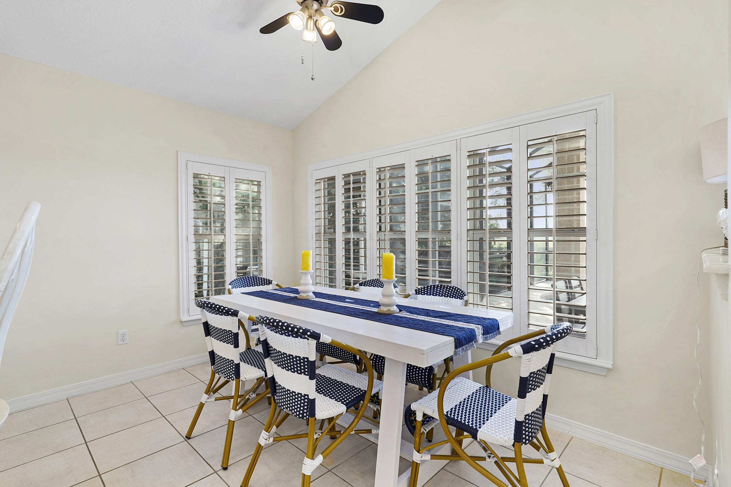 338 South Ocean Trace Road St. Augustine, FL 32080 - Photo 13 of 41 a dining room with furniture and window