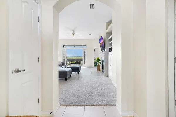 a view of a living room