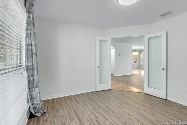 wooden floor in an empty room