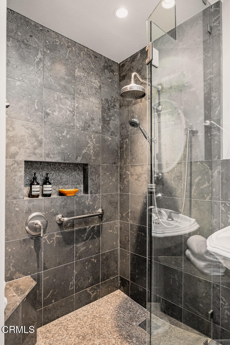 201 Monterey Road South Pasadena, CA 91030 - Photo 24 of 60 a bathroom with a sink toilet and shower