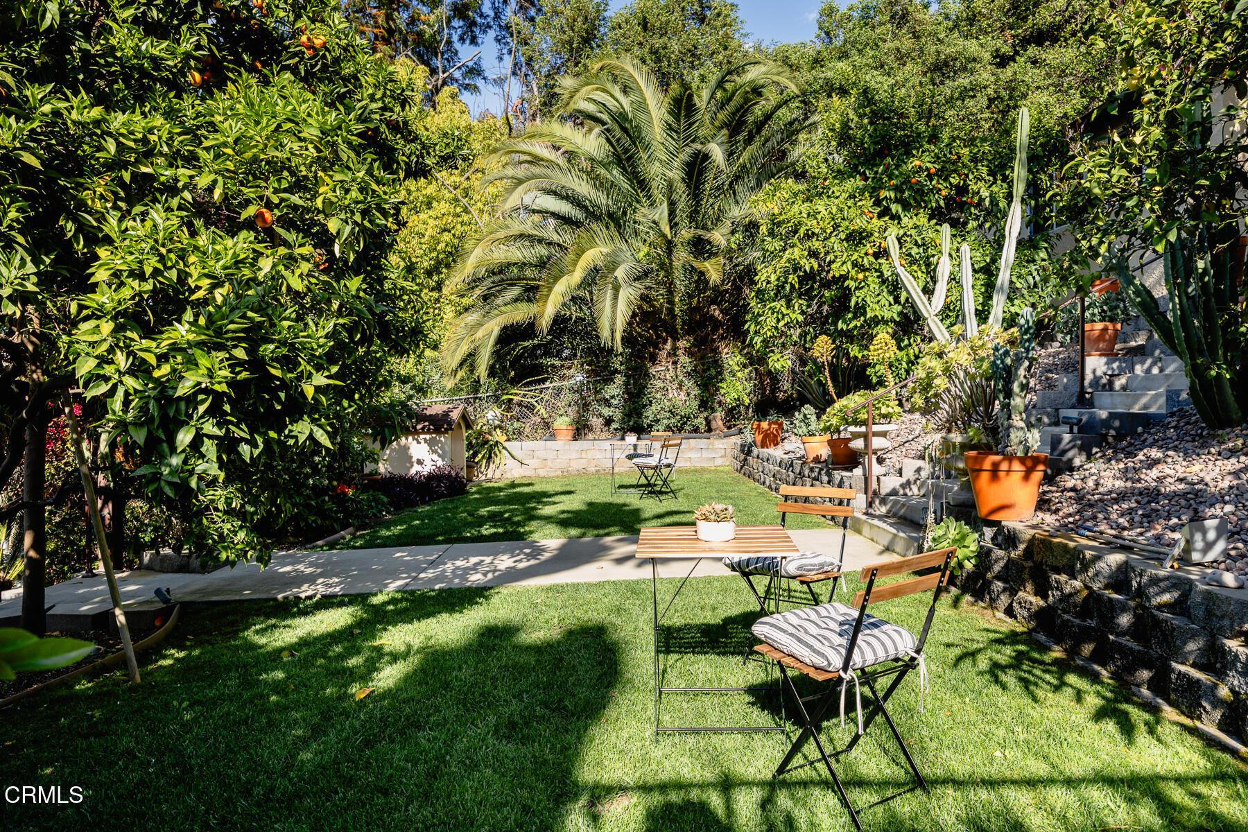 201 Monterey Road South Pasadena, CA 91030 - Photo 38 of 60 a view of yard with seating area and trees around