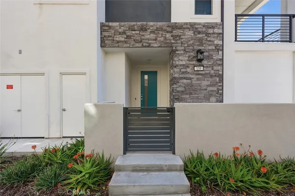 a view of a entryway door front of house