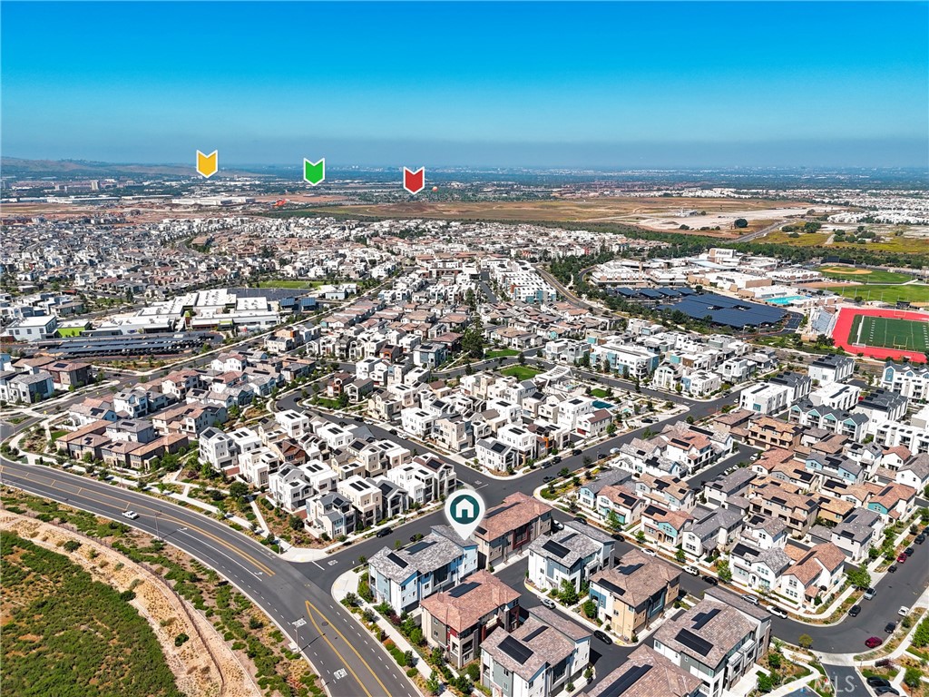 158 Restore Irvine, CA 92618 - Photo 66 of 74 Arrows: Yellow - Kaiser and Hoag Hospital (they are across the street from each other)
Green - Irvine Center Medical Plaza
Red - Great Park
