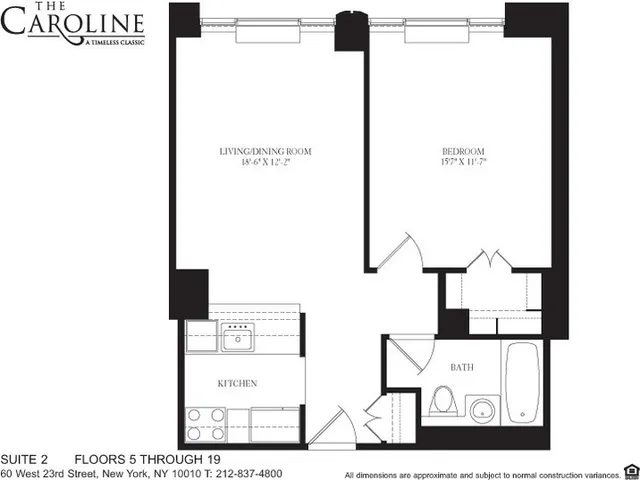 $6,000 | 60 West 23rd Street, Unit 1802 | Flatiron