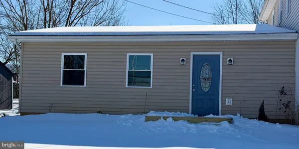 a view of front door of house