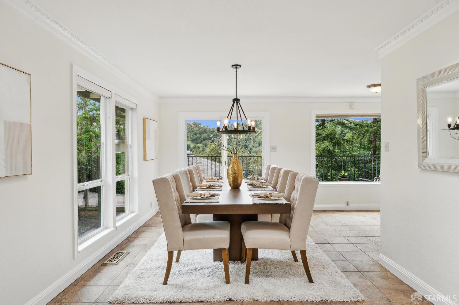 375 Montecillo Drive Walnut Creek, CA 94595 - Photo 14 of 79 a dining room with furniture window wooden floor